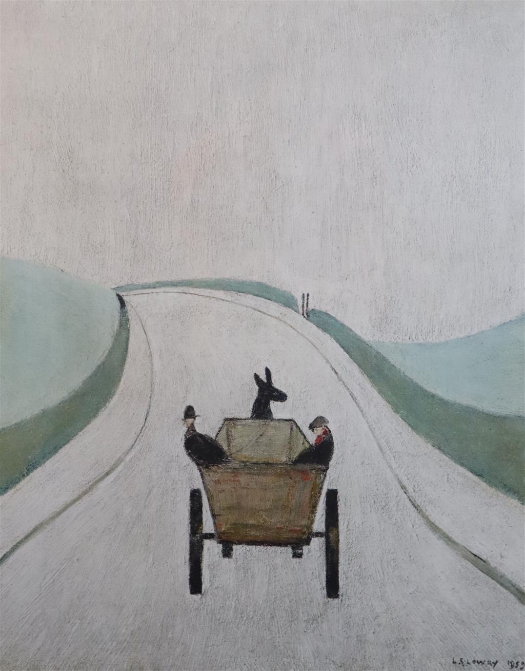 § Laurence Stephen Lowry (1887-1976) The Cart 21.75 x 16.5in.
